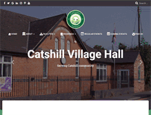 Tablet Screenshot of catshillvillagehall.co.uk
